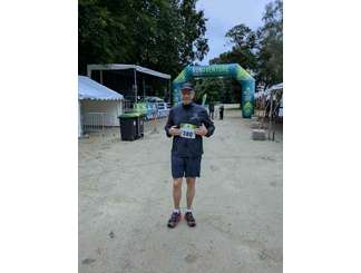 Franck B. sur le 22 km du trail de Plouay 